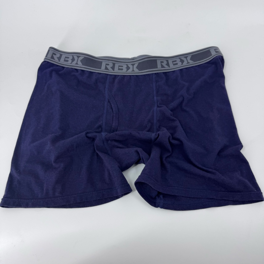 RBX Dark Blue‎ Boxer Briefs with Gray Waistband